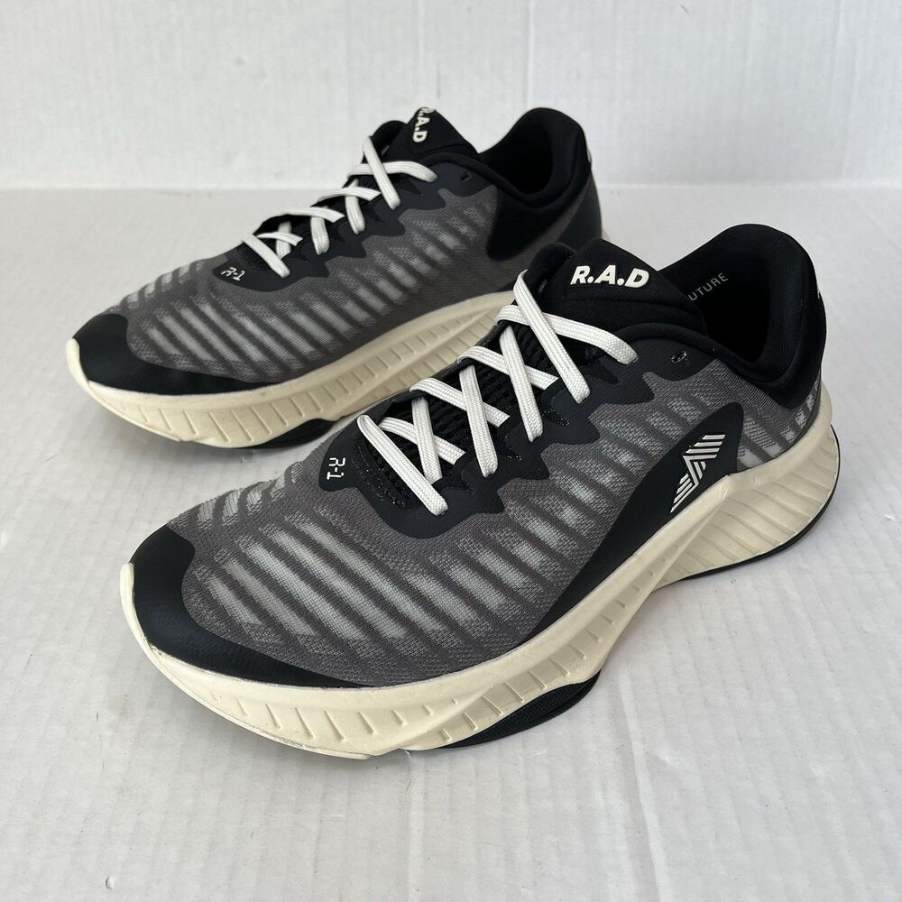 RAD R-1 Training Shoes Mens 9.5 Black Pearl Running Gym HIIT High Intensit Worko - Picture 2 of 15